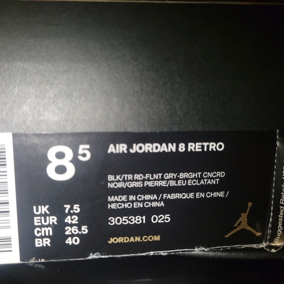 Air Jordan Retro 8 "Aqua" 2015 - Picture 12 of 13